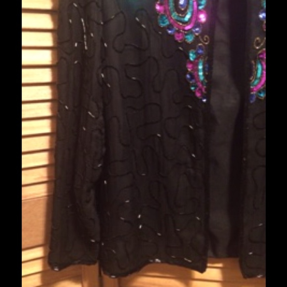Black Beaded Jacket - image 4